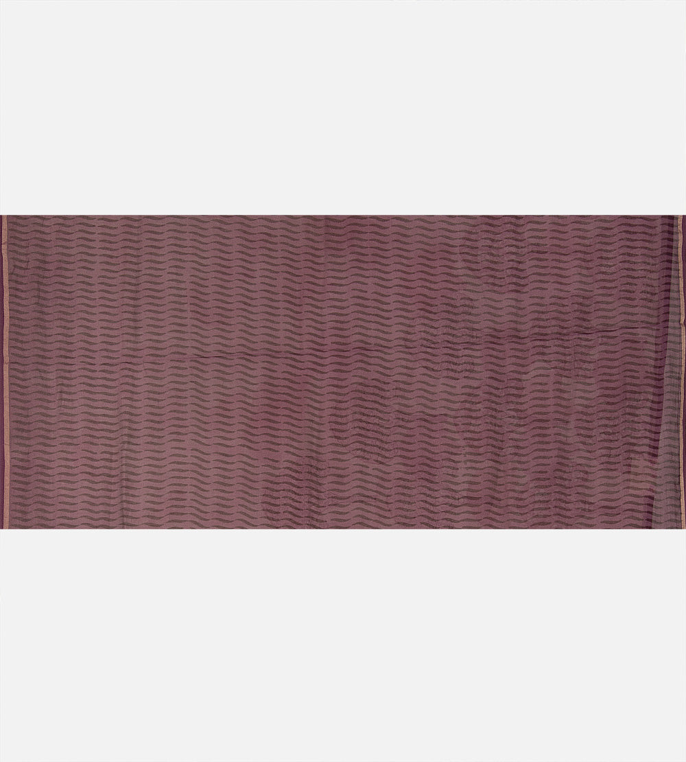 Light Peach Chanderi Cotton Saree