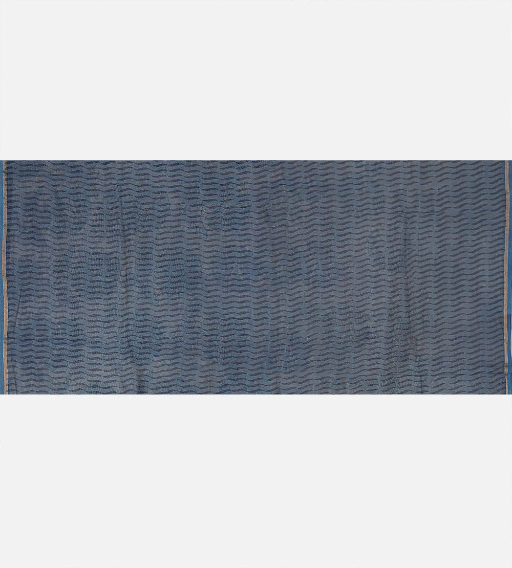 Light Blue Chanderi Cotton Saree