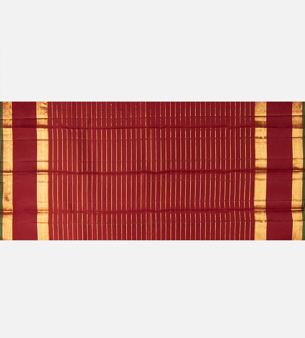 Maroon Kanchipuram Silk Saree