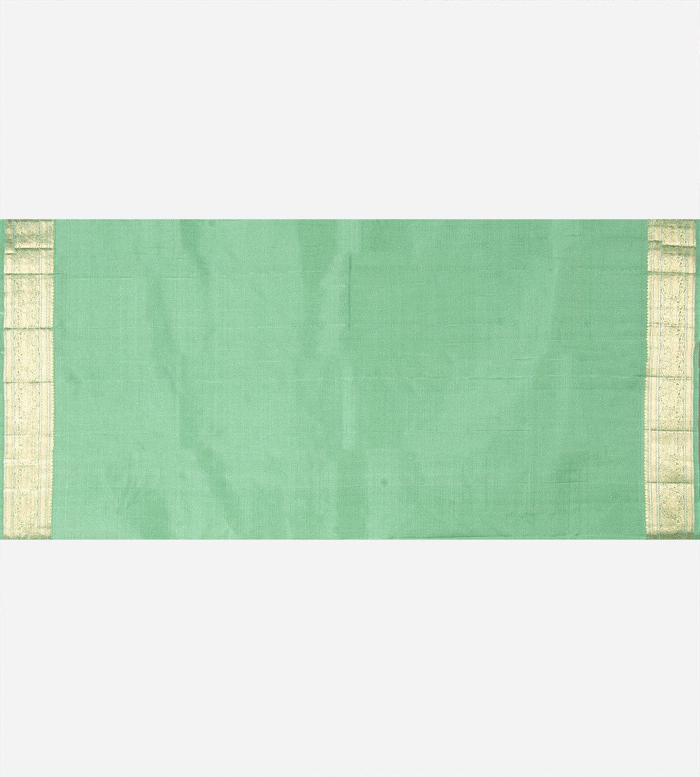 Pistachio Green Kanchipuram Silk Saree