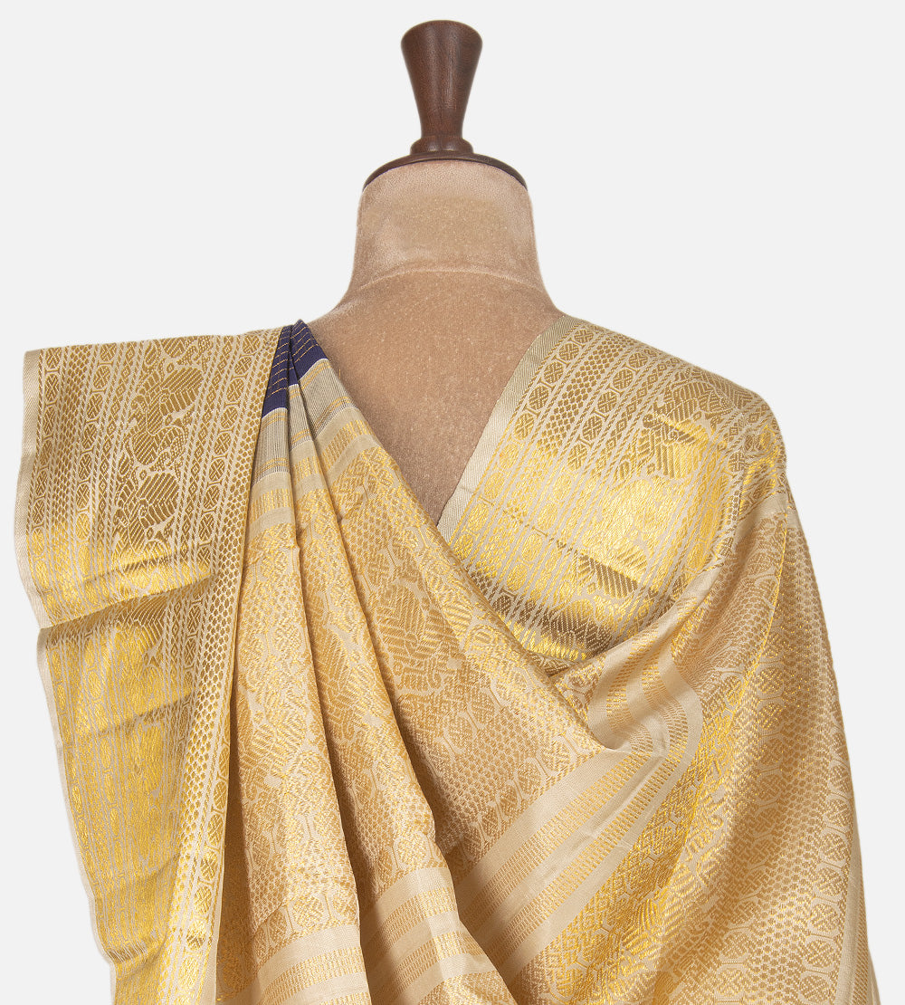 Blue Kanchipuram Silk Saree
