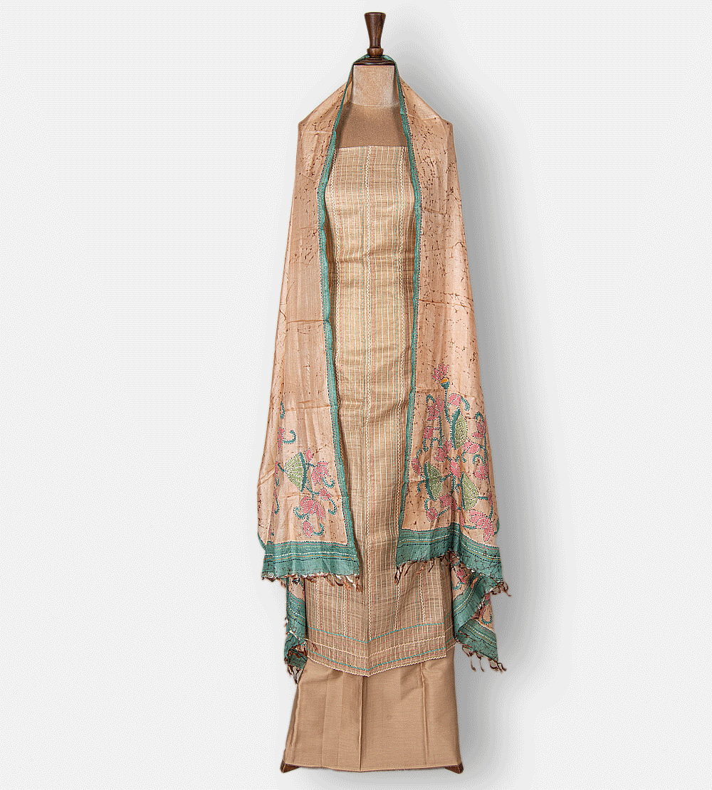 Light Peach Tussar Salwar