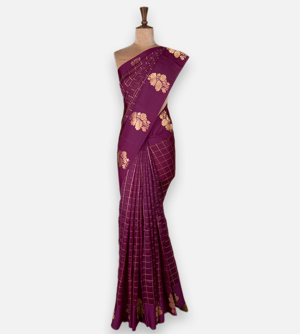 Pink Banarasi Kattan Silk Saree