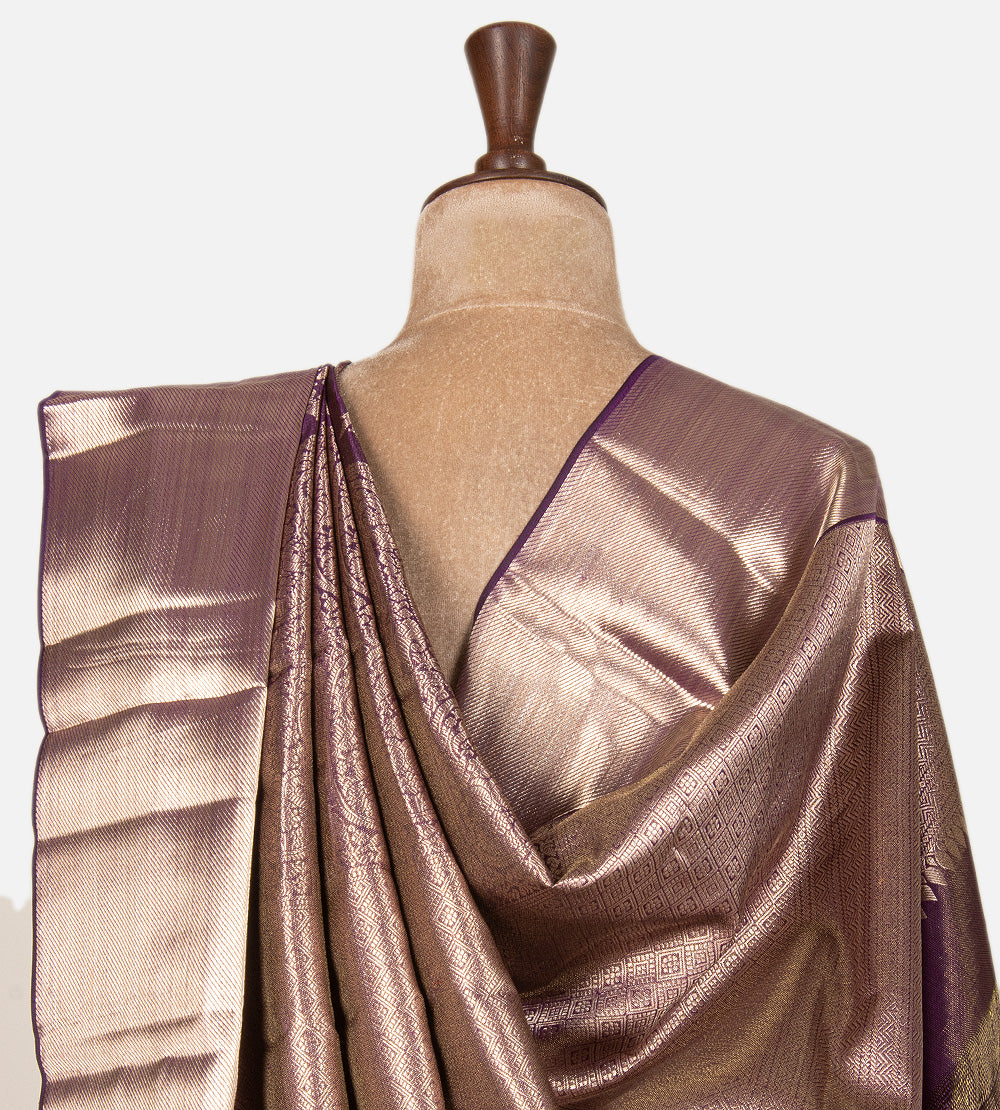 Purple Kanchipuram Silk Saree