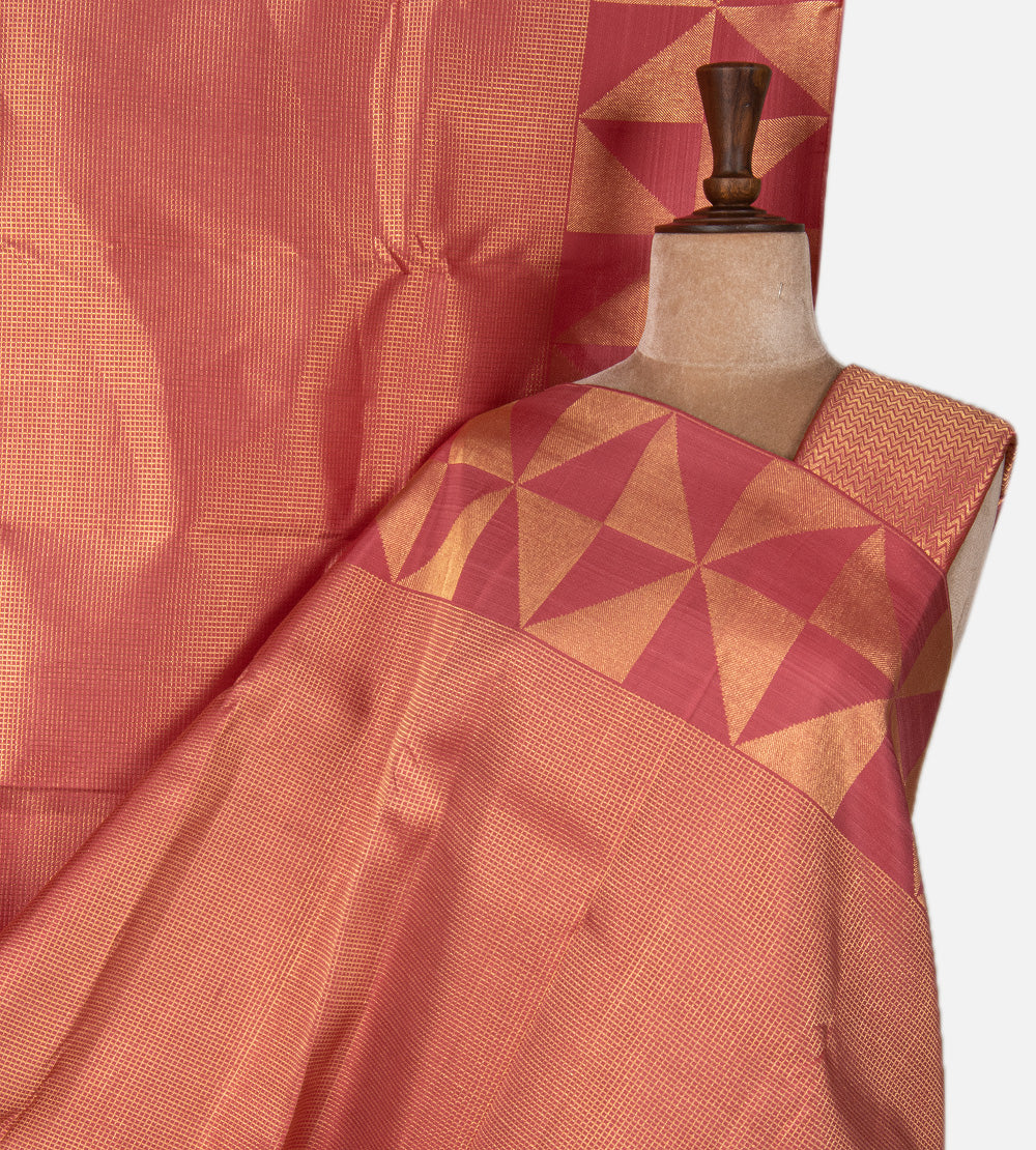 Pink Kanchipuram Silk Saree