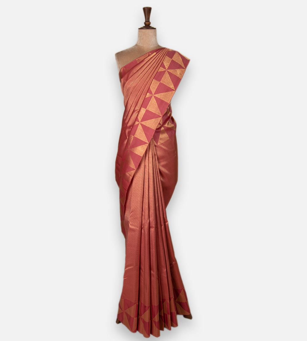 Pink Kanchipuram Silk Saree