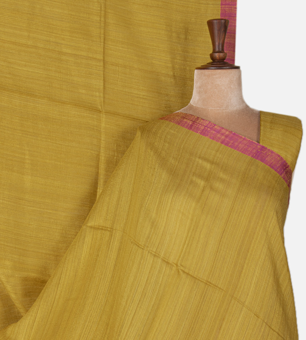 Gold Colour Bailou Tussar Saree