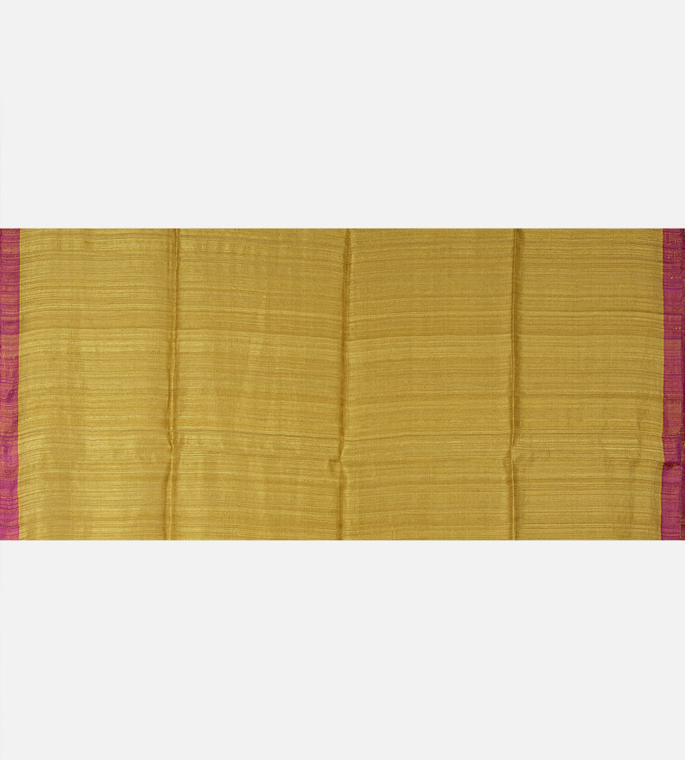 Gold Colour Bailou Tussar Saree