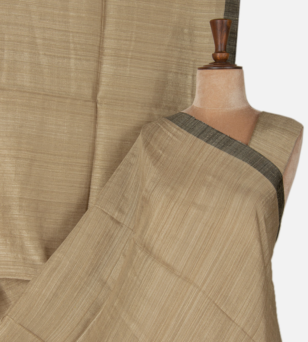 Grey Bailou Tussar Saree