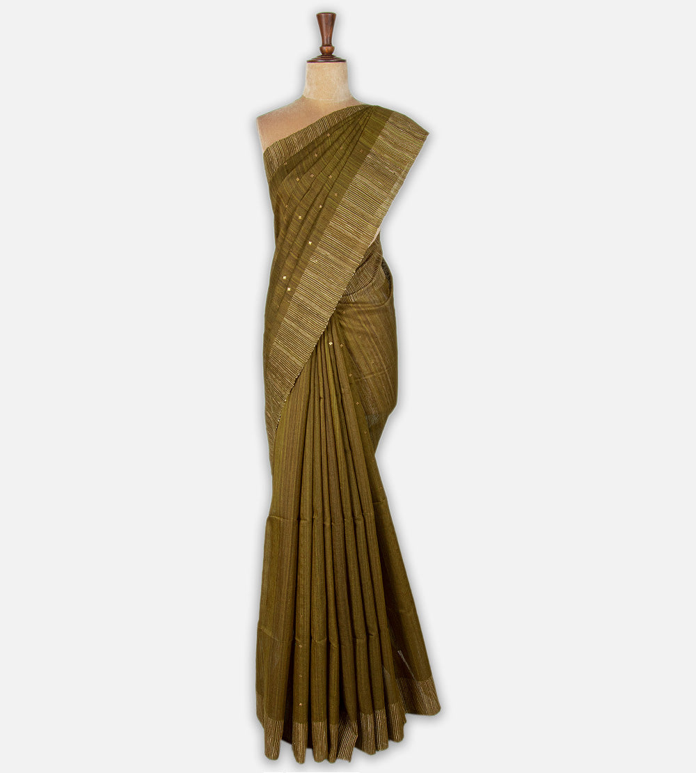Green Bailou Tussar Saree