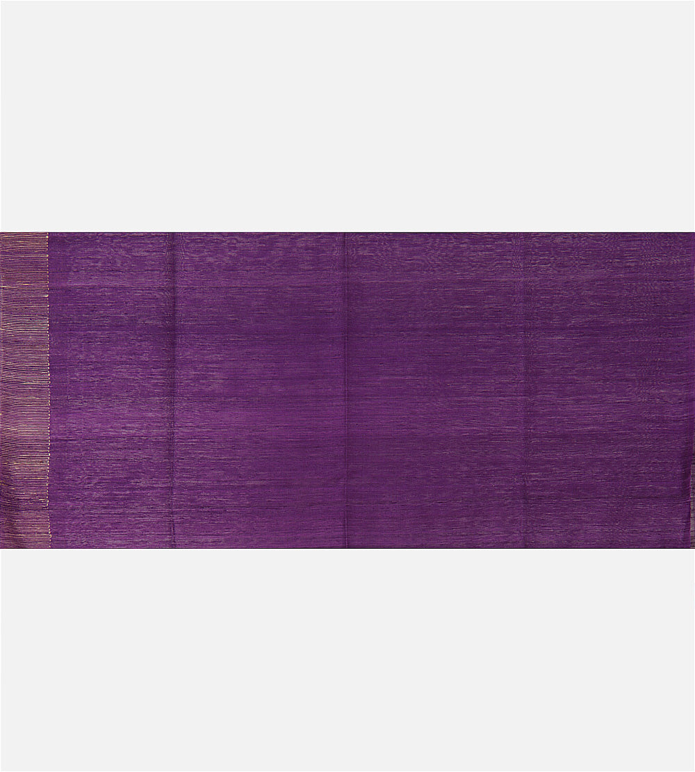 Purple Bailou Tussar Saree