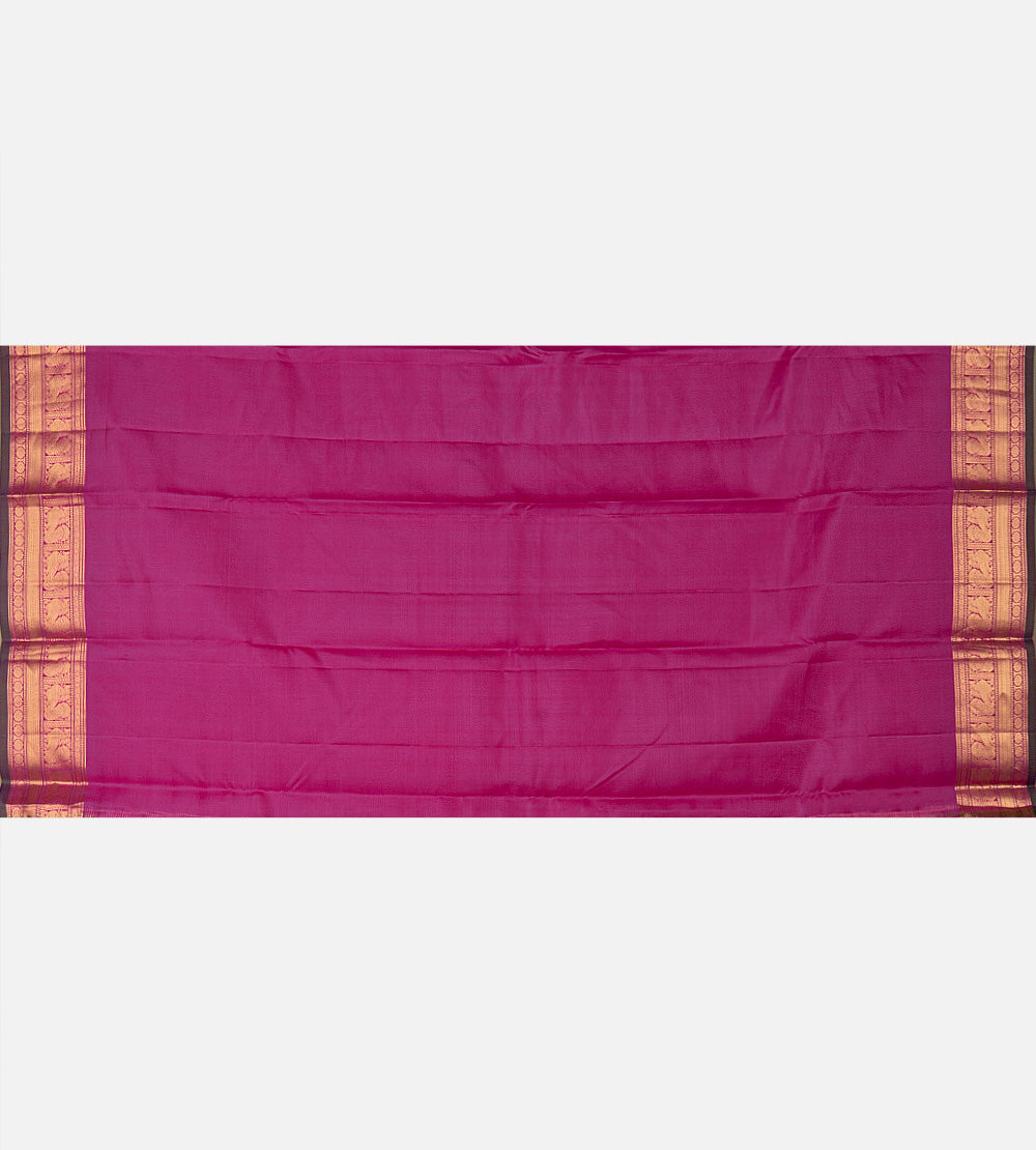 Orangish Pink Soft Silk Saree