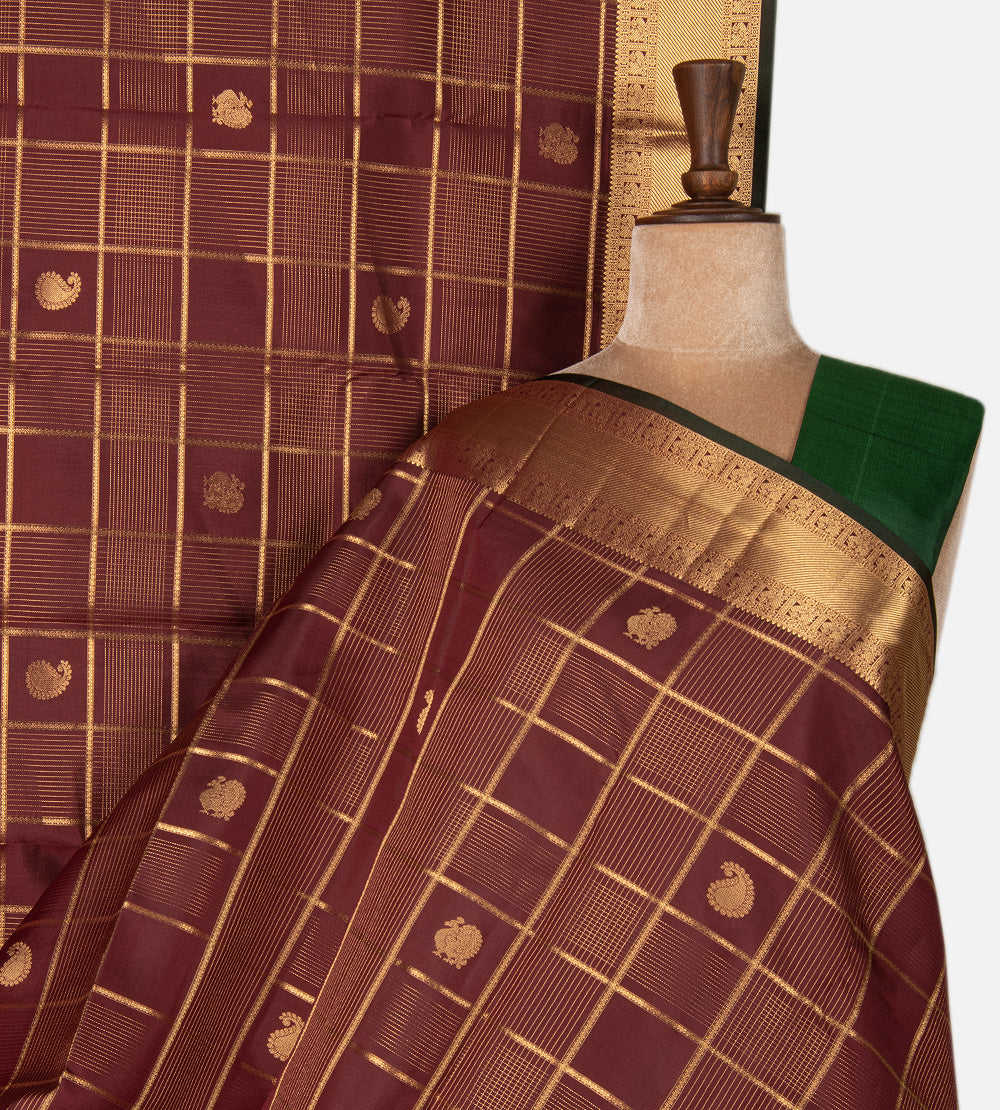 Maroon Soft Silk Saree