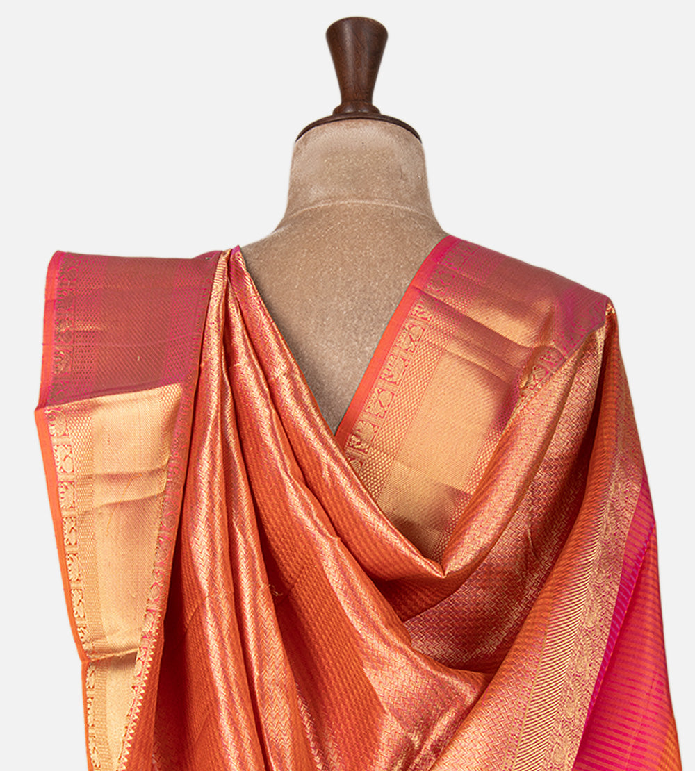 Pink and Orange Soft Silk
