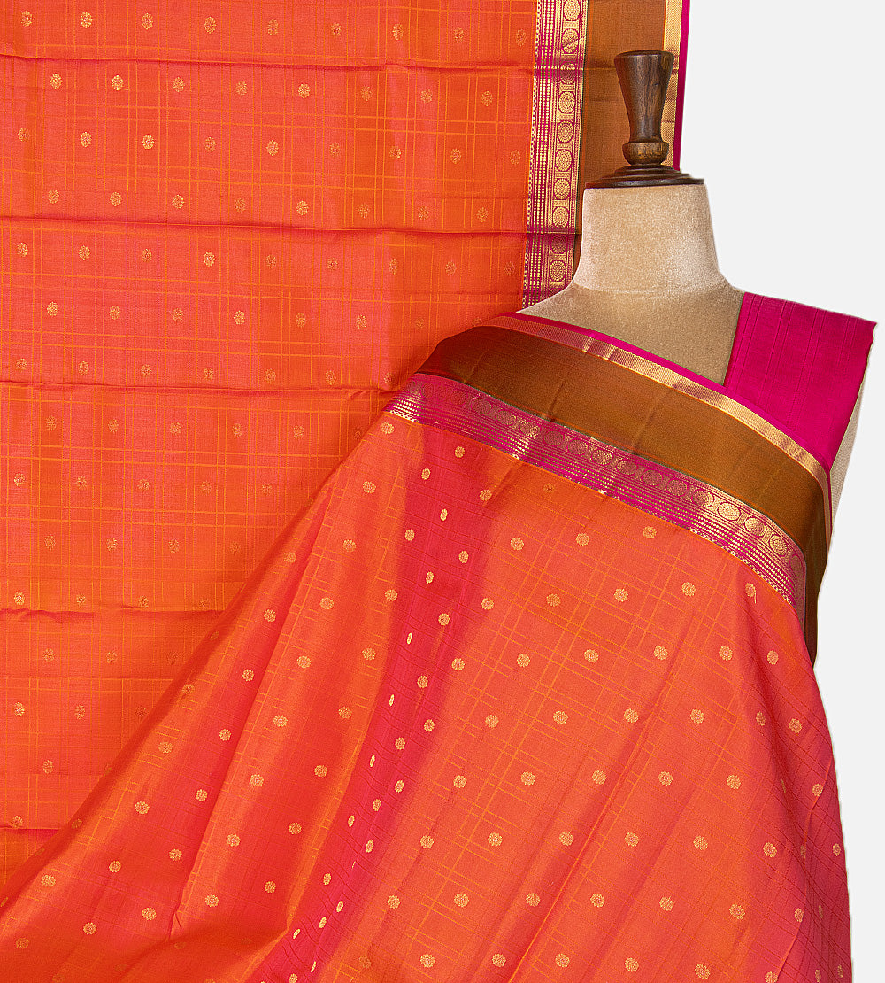 Orange Soft Silk Saree