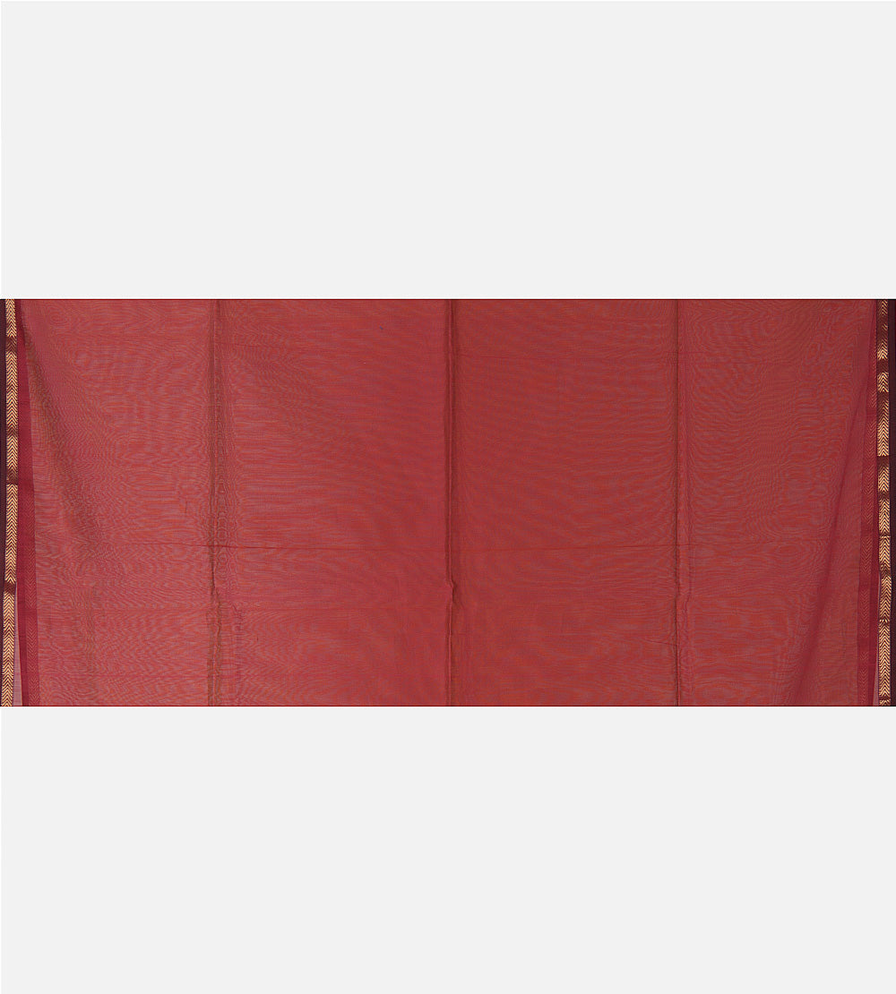 Yellow Maheshwari Cotton Saree