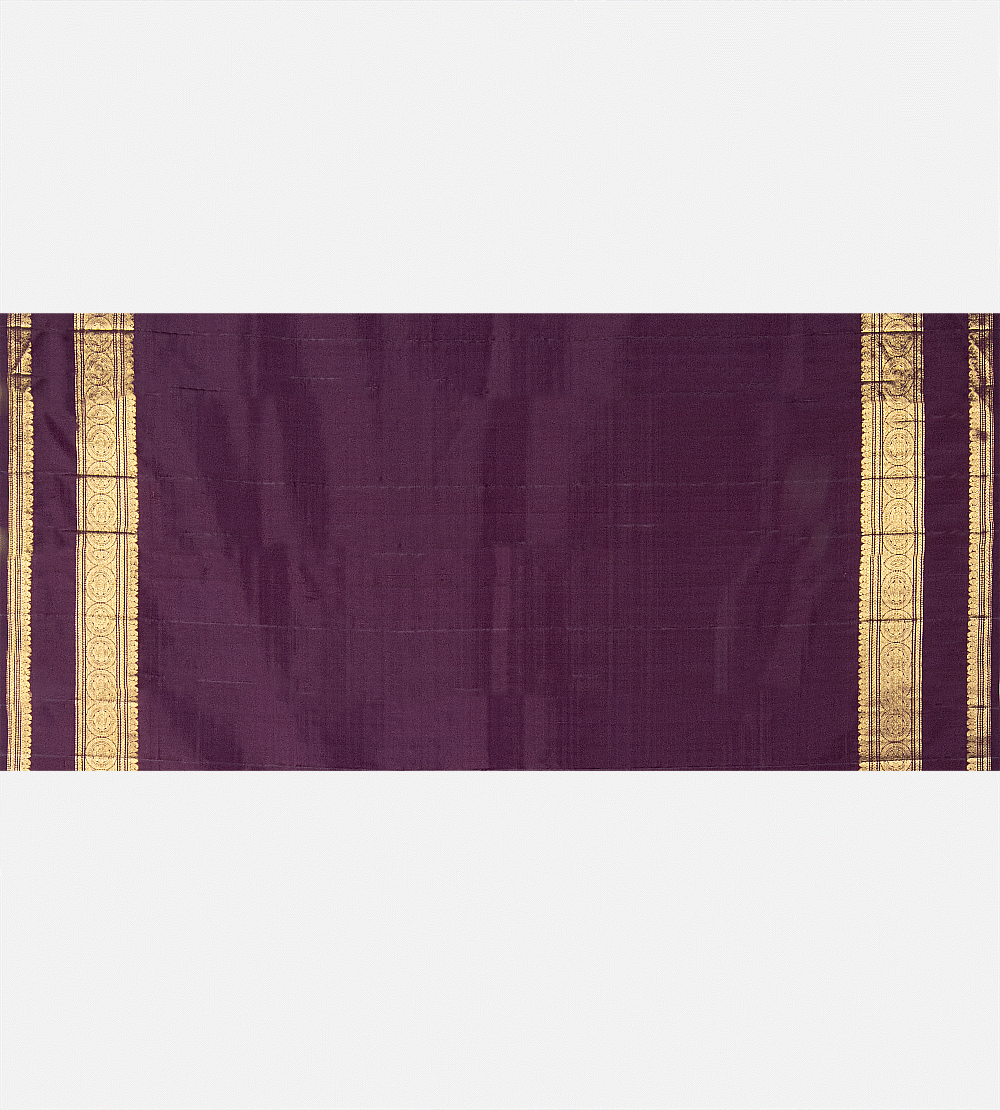 Dark Pink Kanchipuram Silk Saree