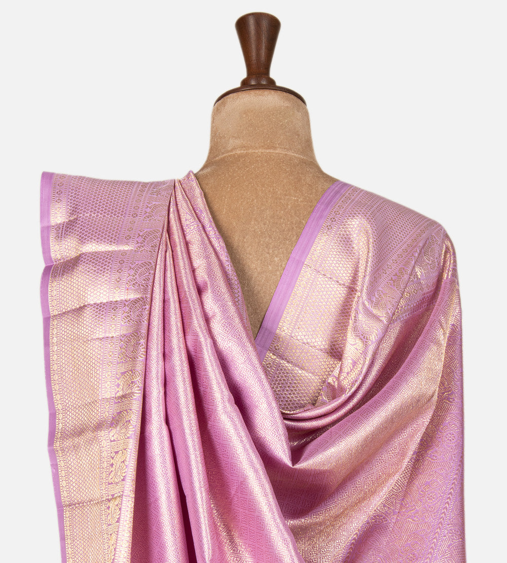 Lavender Kanchipuram Silk Saree