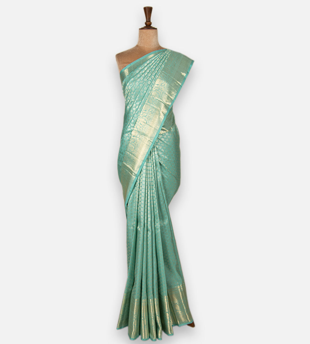 Blue Kanchipuram Silk Saree