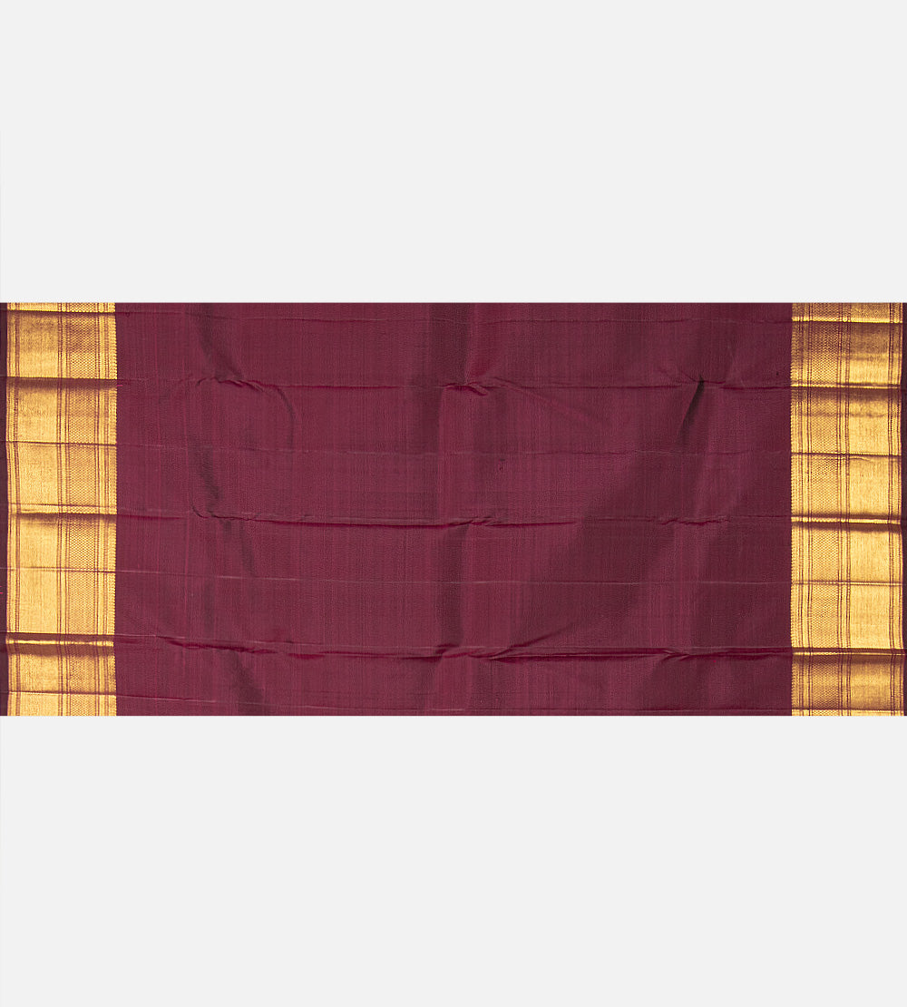 Maroon Kanchipuram Silk Saree