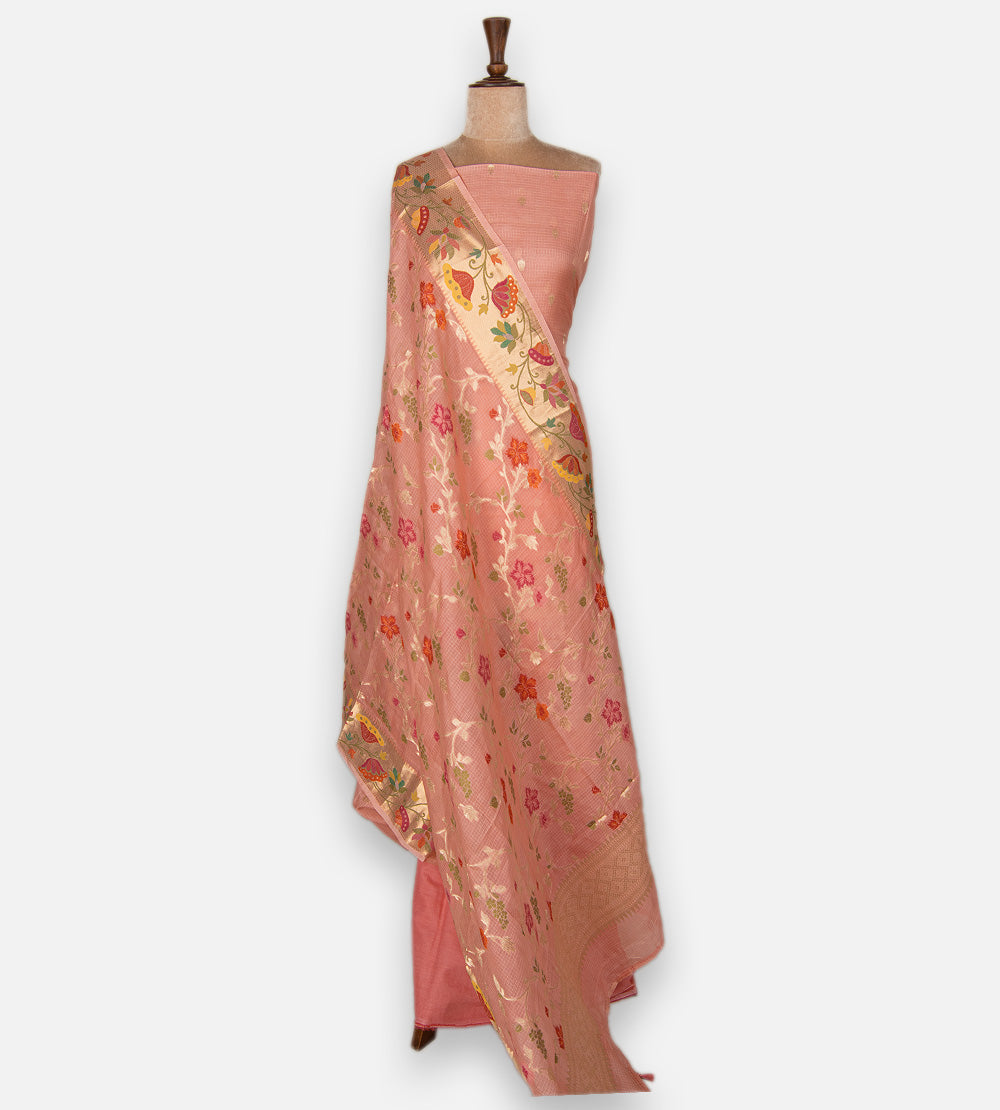 Salmon Pink Kota Silk Salwar