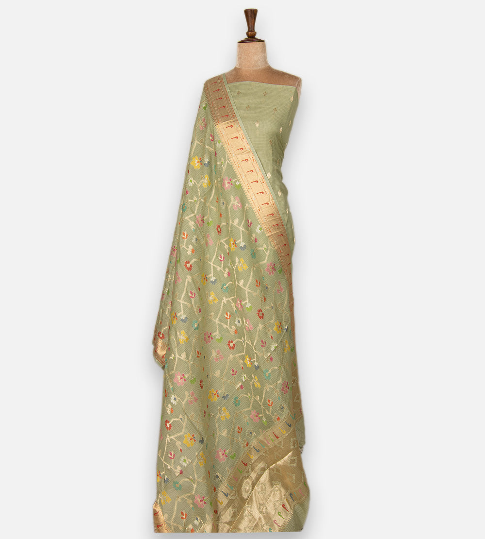 Green Kota Silk Salwar