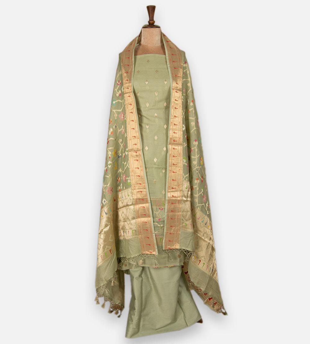 Green Kota Silk Salwar