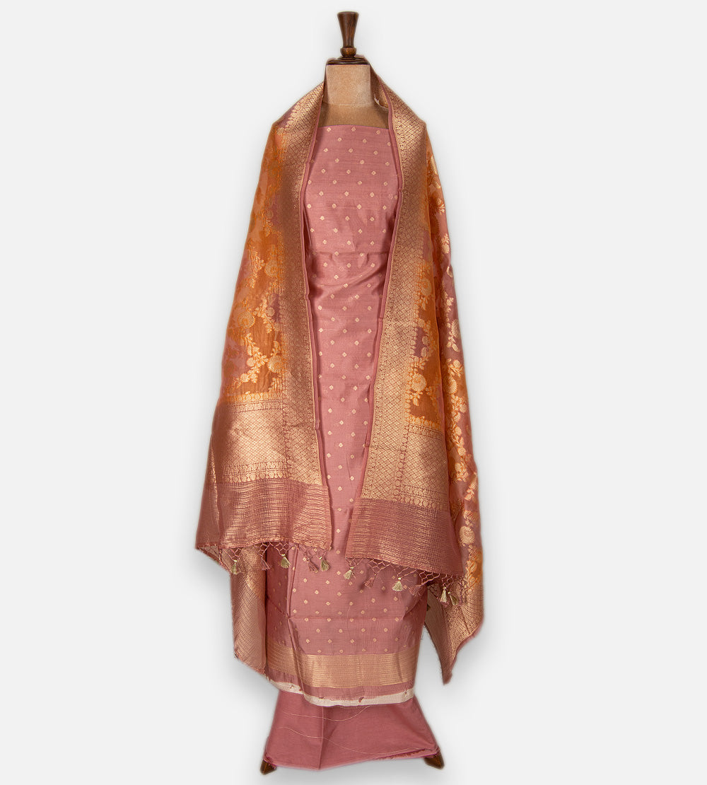 Pink Chaniya Silk Salwar