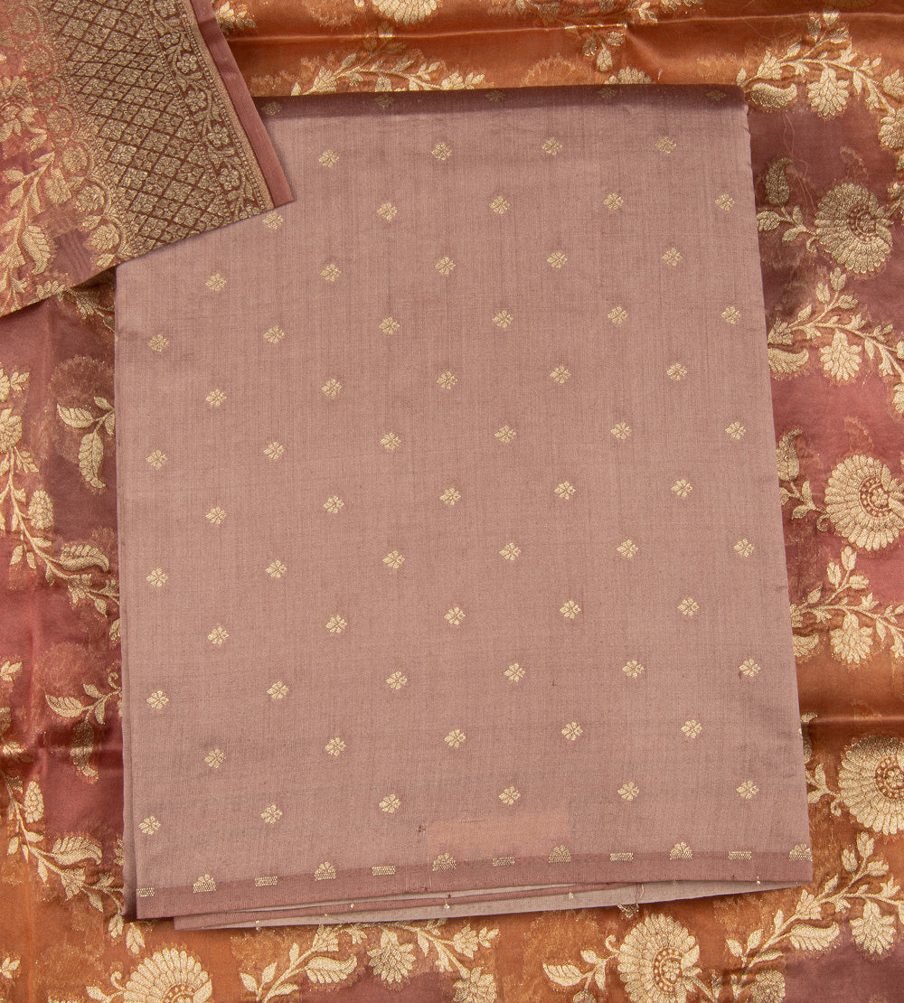 Rose Gold Chaniya Silk Salwar