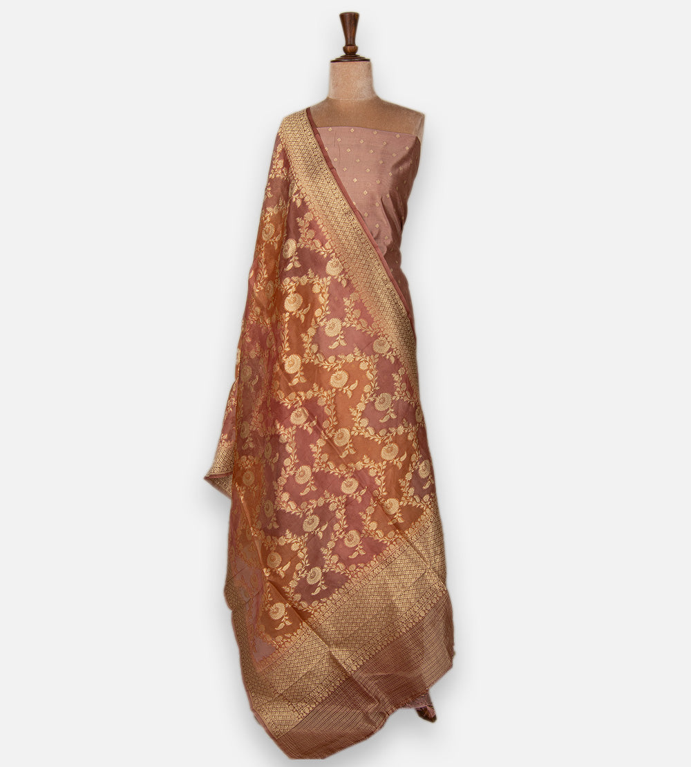 Rose Gold Chaniya Silk Salwar