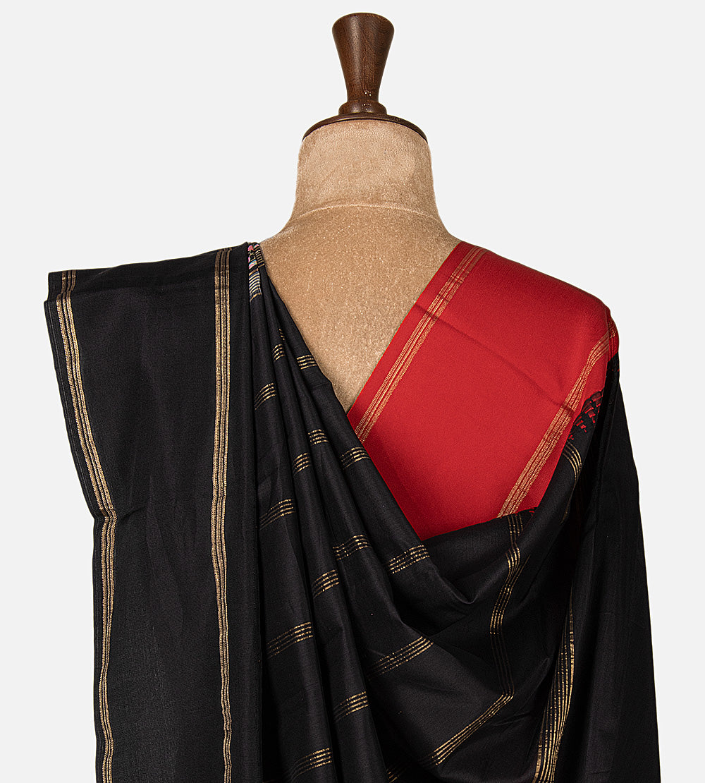 Black Soft Silk Saree