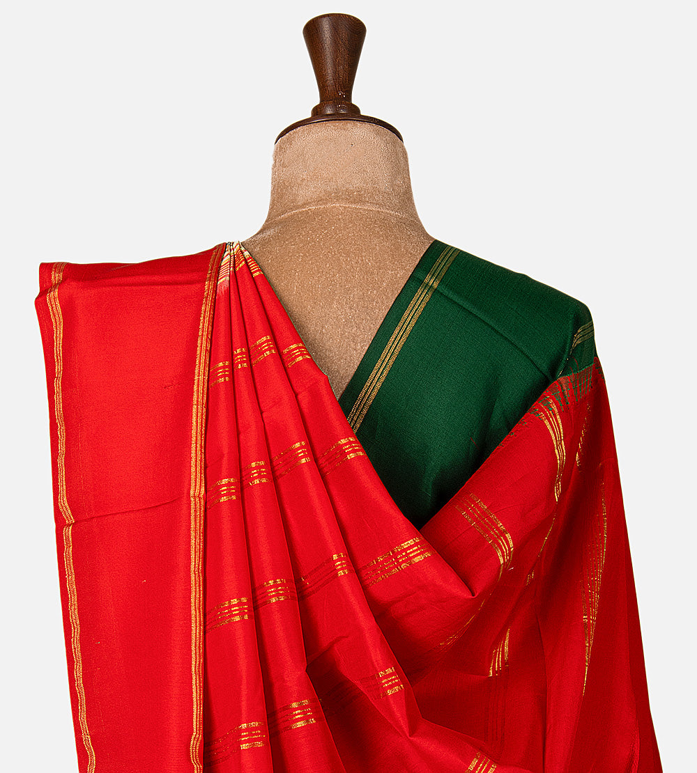 Pastel Green Soft Silk Saree