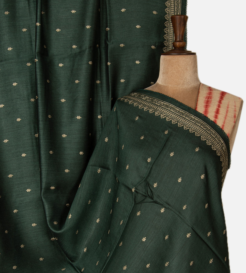 Green Tussar Saree