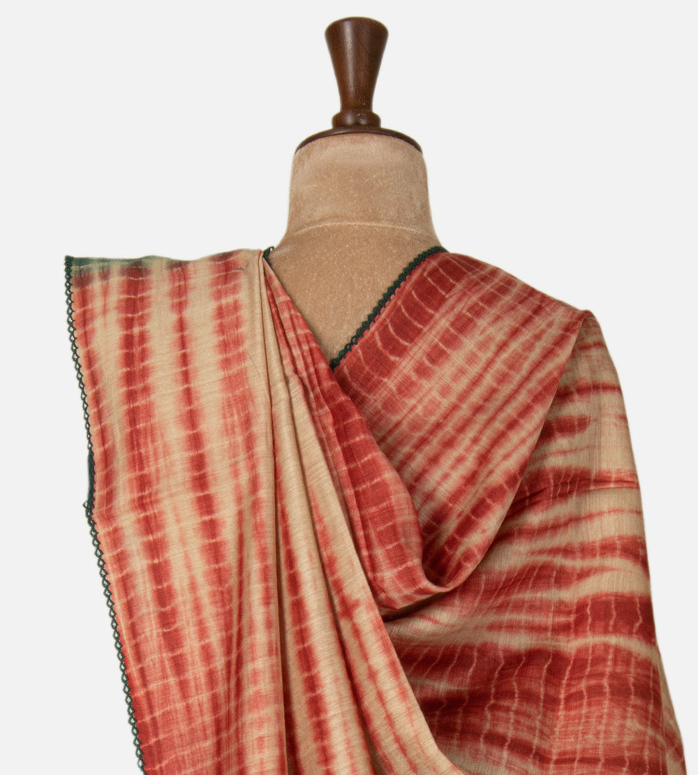 Green Tussar Saree