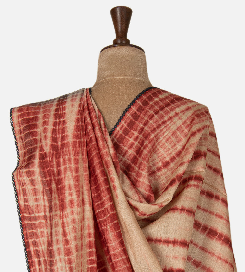 Blue Tussar Saree