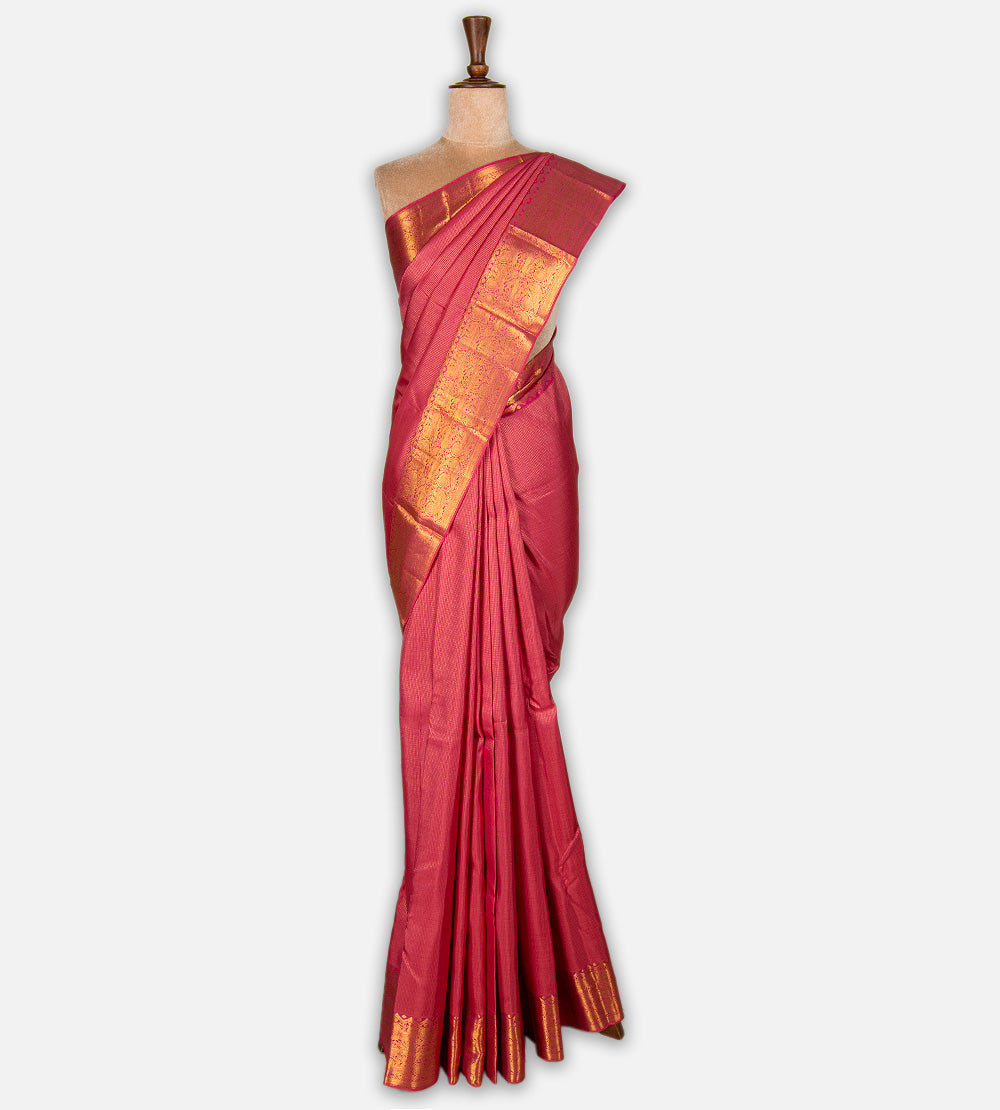 Pink Kanchipuram Silk Saree