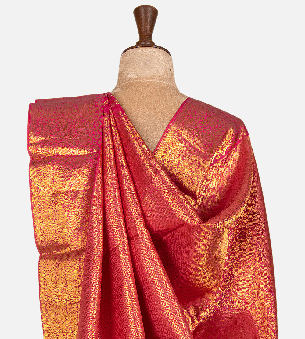 Pink Kanchipuram Silk Saree