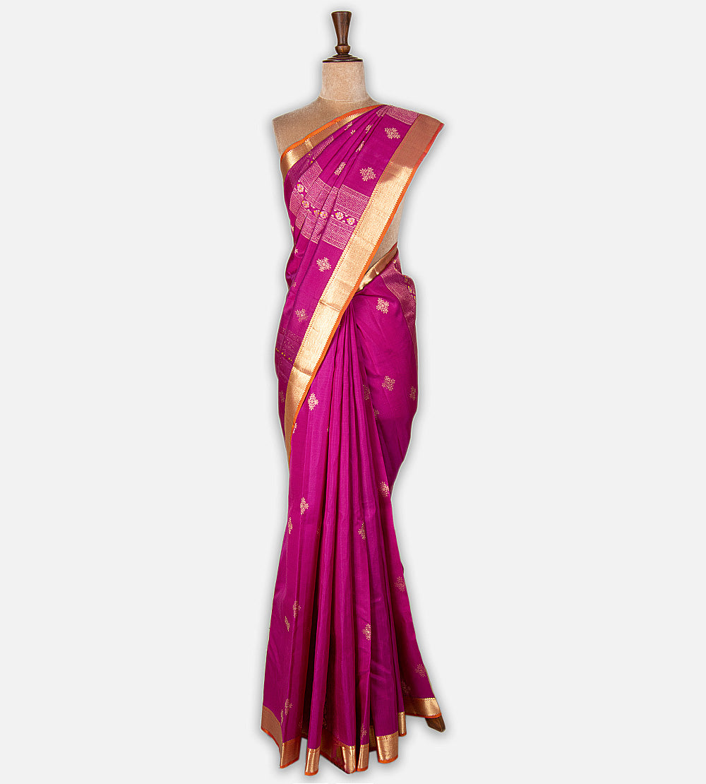 Pink Kanchipuram Silk Saree