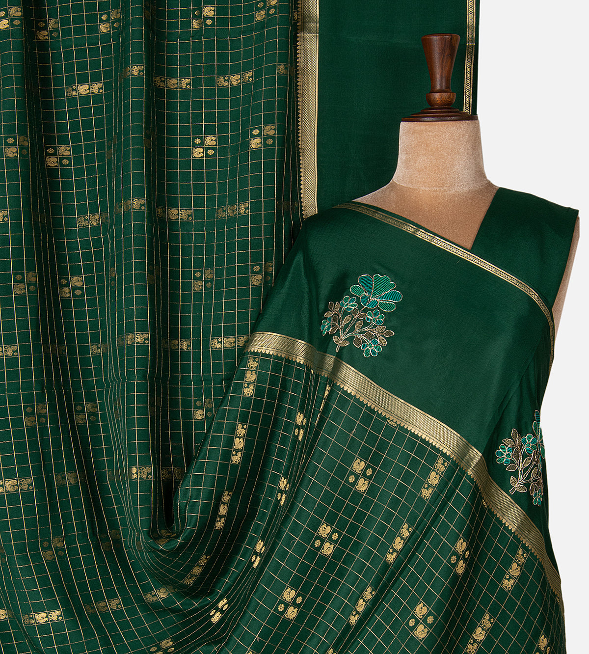 Green  Mysore Silk Saree