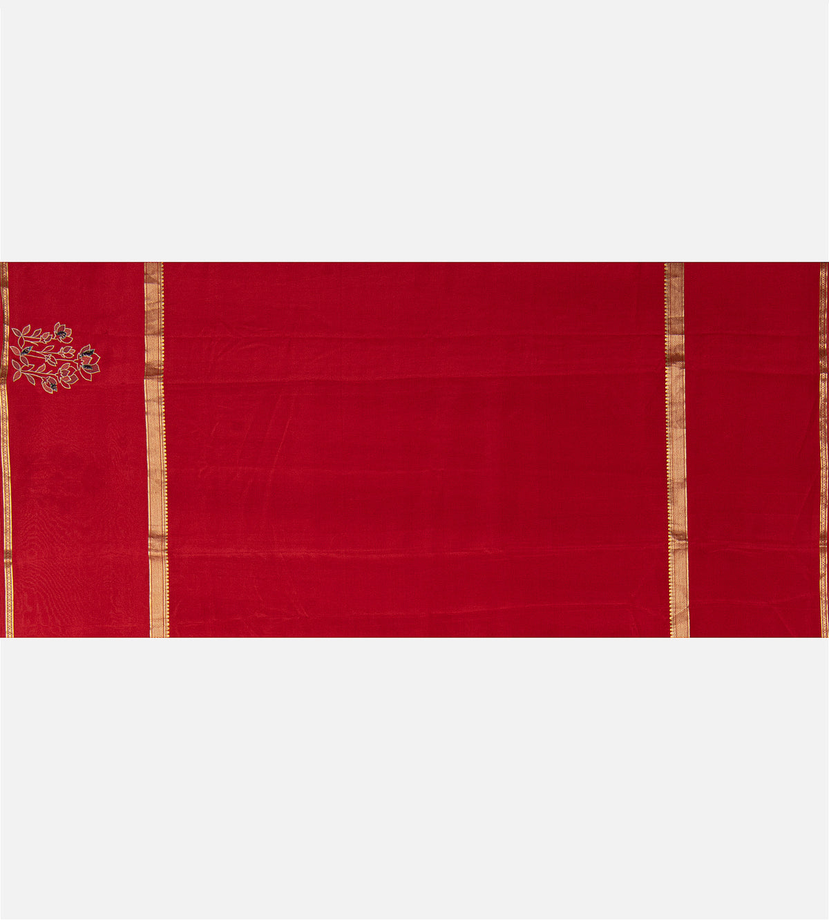 Red Mysore Silk Saree