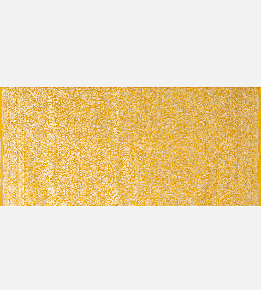 Yellow Georgette Saree