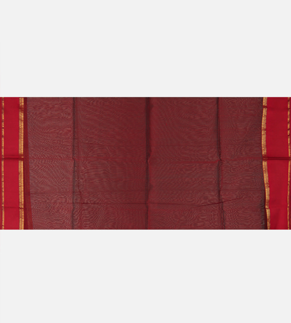 Deep Teal Maheshwari Cotton Saree