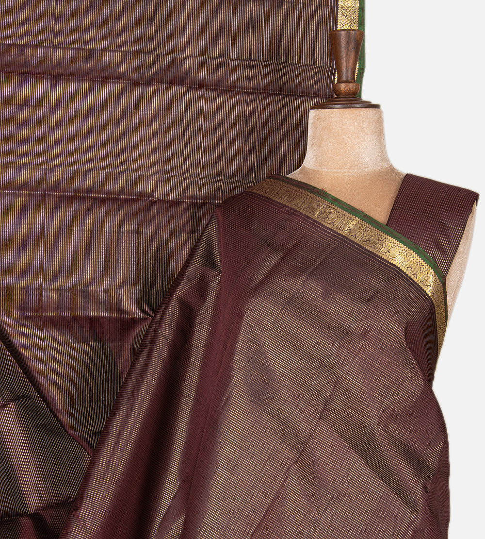 Coffee Brown Kanchipuram Silk Saree