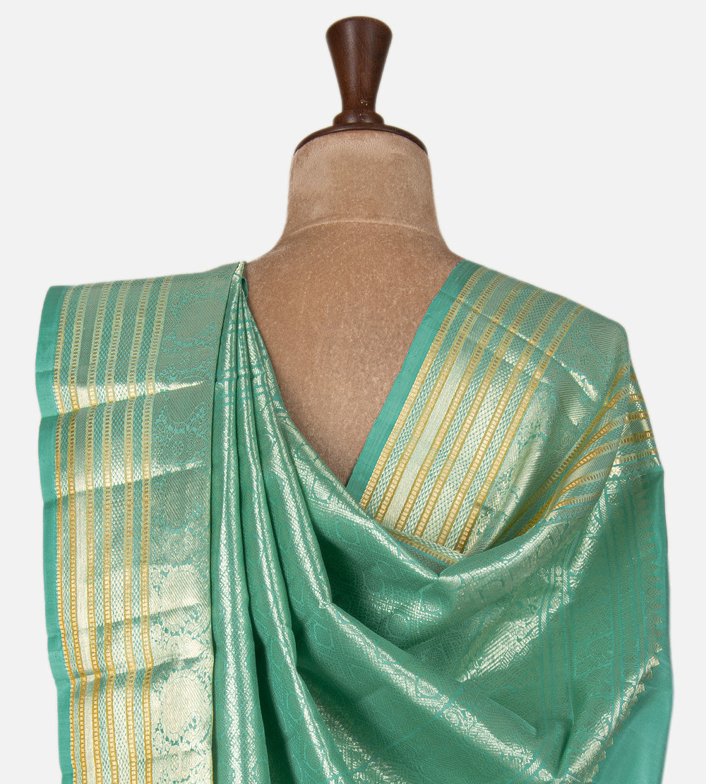 Blue Kanchipuram Silk Saree