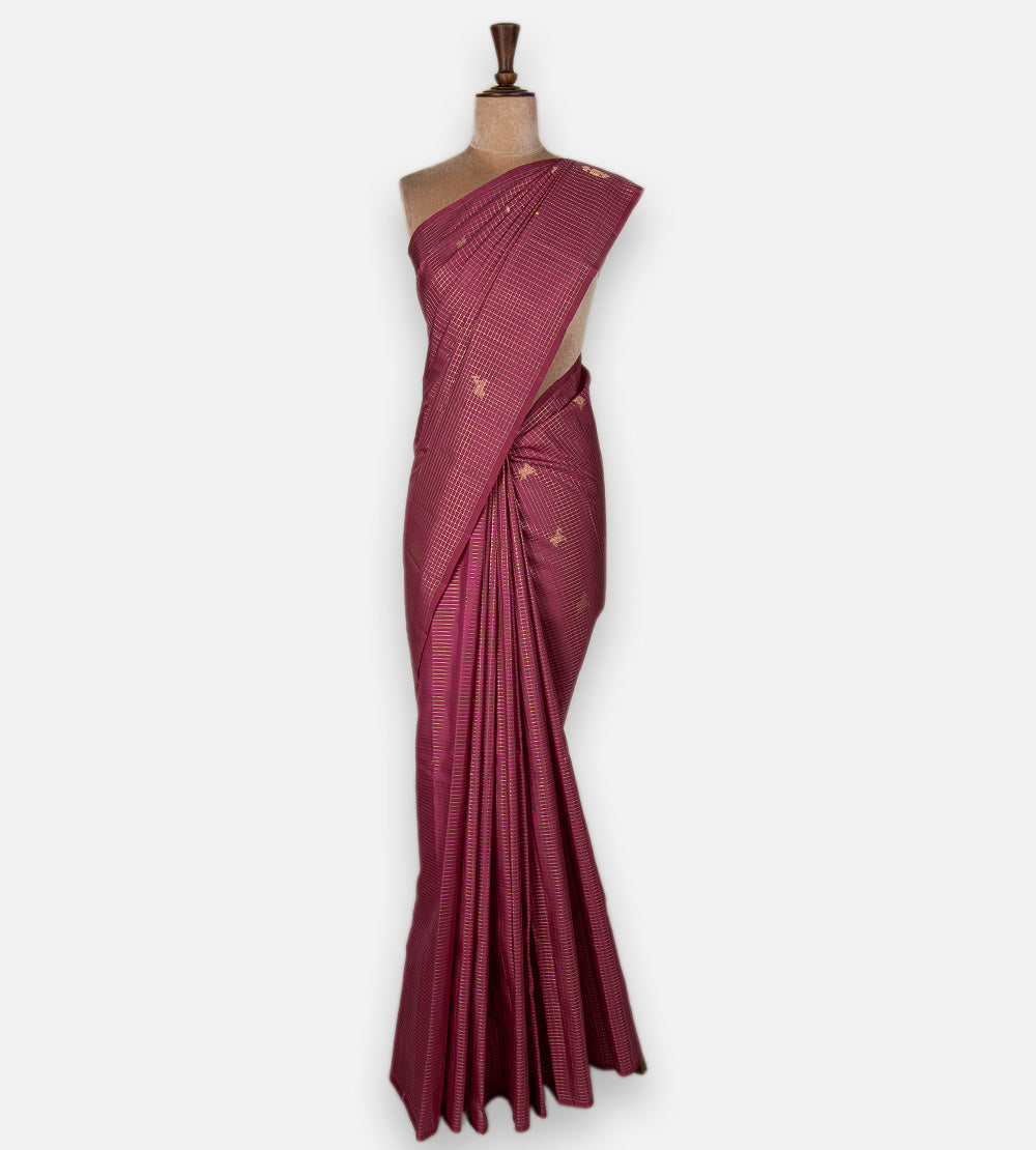 Pink Kanchipuram Silk Saree