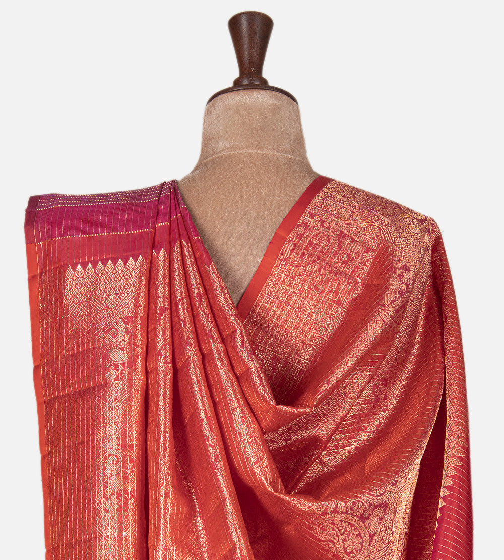 Pink Kanchipuram Silk Saree
