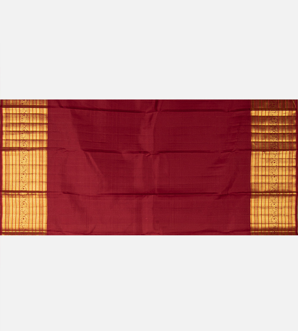 Beige Kanchipuram Silk Saree