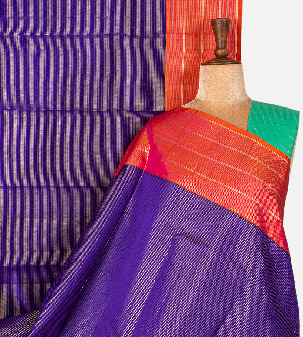 Blue Kanchipuram Silk Saree