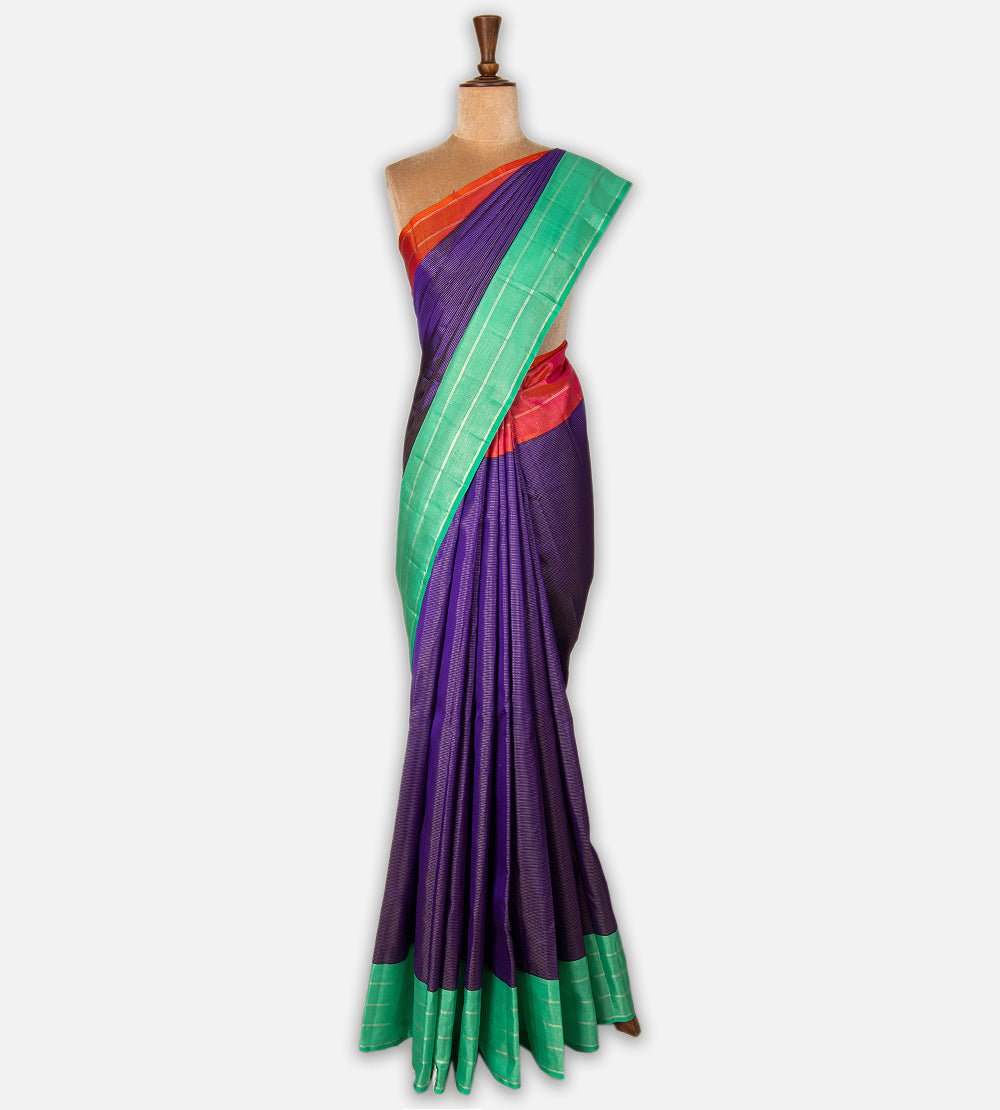 Blue Kanchipuram Silk Saree
