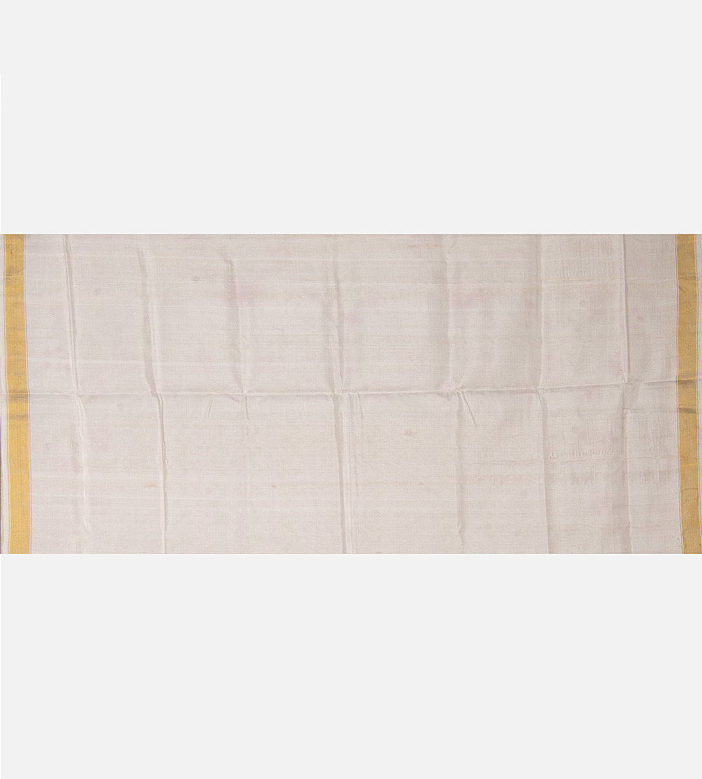 Off-White Patola Silk Saree
